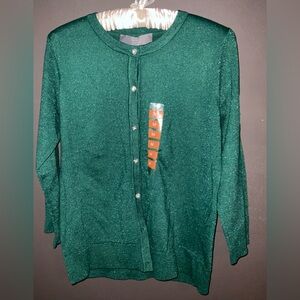 Green Sparkly Cardigan